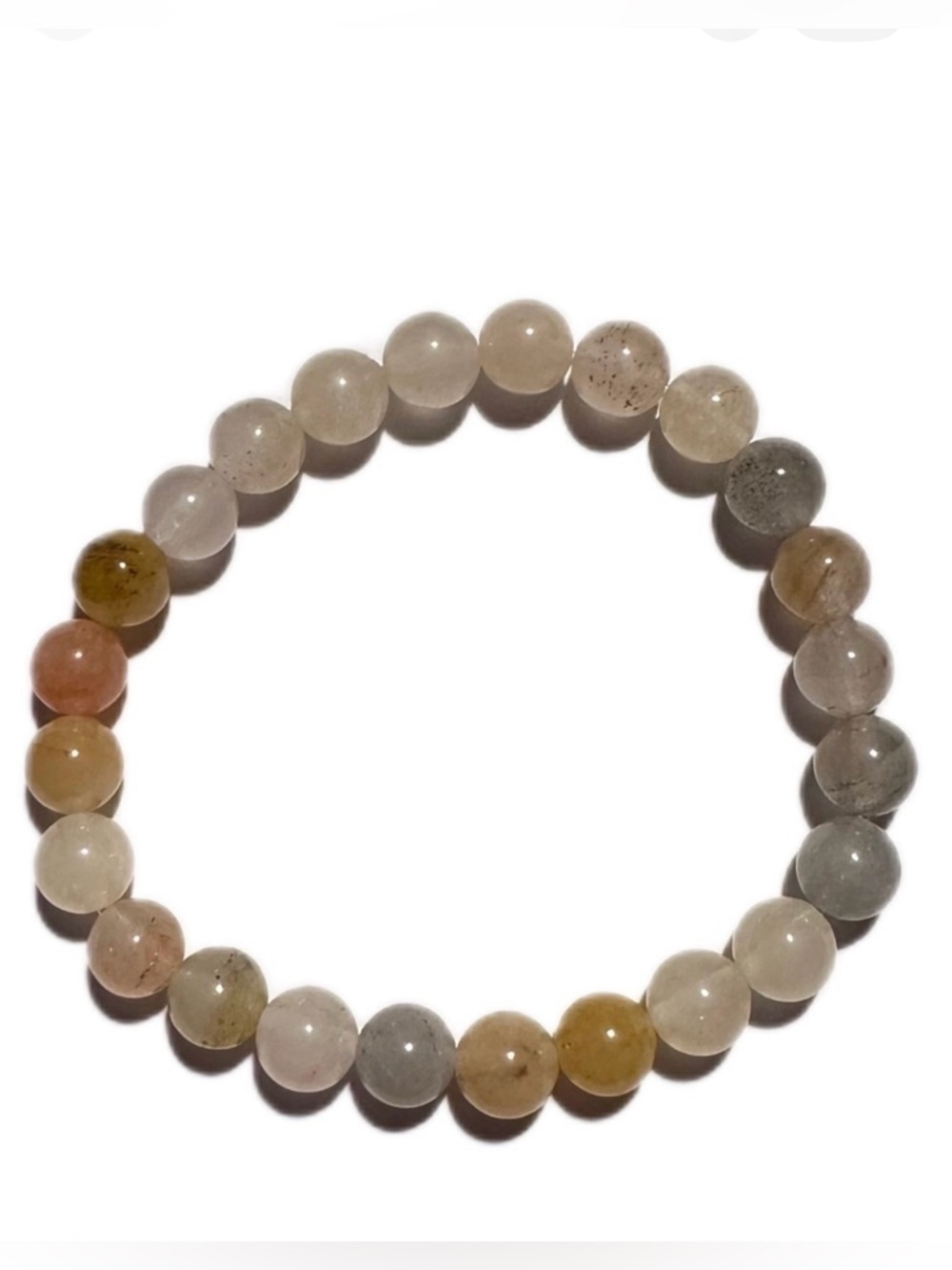 Agate stretch bracelet hand made 8mm beads
